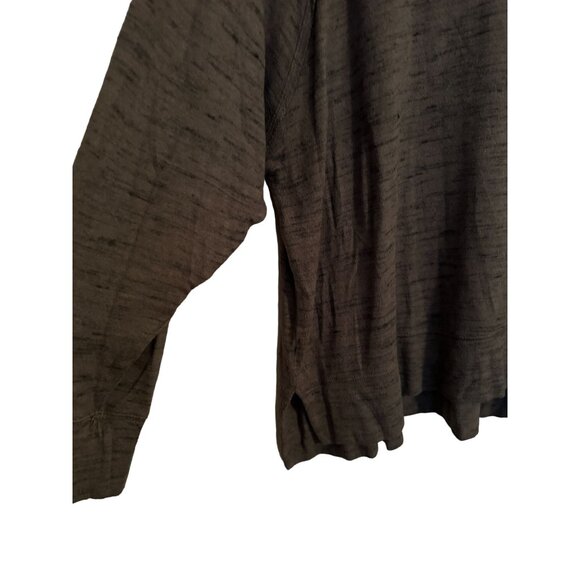 Aerie green and black heathered lounge crewneck sweater loose fit Woman's L | g2 - Picture 4 of 9